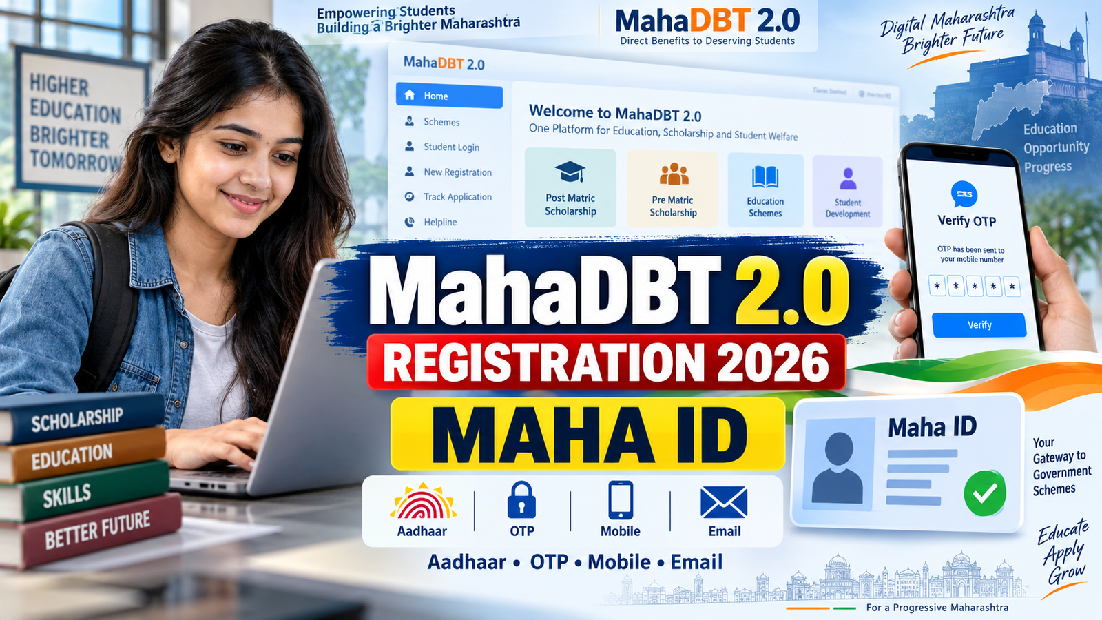 MahaDBT 2.0 Registration 2026 Maha ID